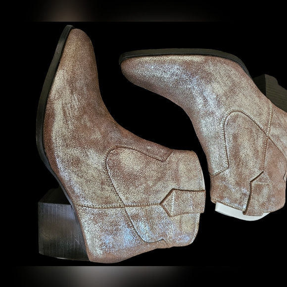 Seychelles Upside Boot In Distressed Pewter Suede Size 7.5 NWOB - Picture 5 of 13